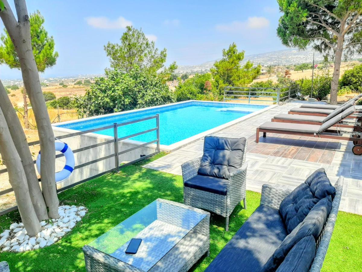 Villa Gavriel - Peyia Villa With Breathtaking Sea View, Peyia Villa With Private Pool, Secluded, Huge Outdoor Space, Mountain Views المظهر الخارجي الصورة
